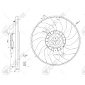 Ventiladores de radiador elétrico automotivo de grande venda para A6